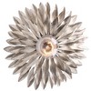 Crystorama Lighting Broche 1 - Light Flush Mount in  Antique Silver - 3 of 3