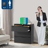 3-Drawer Lateral File Cabinet with Lock ¨C Letter/Legal/A4 Size Filing Cabinet, Heavy-Duty Steel Office Storage with Smooth-Gliding Drawers, Black - 3 of 4