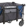 Gorilla Carts 7 Cubic Feet Foldable Collapsible Durable All Terrain Utility Pull Beach Wagon with Oversized Bed and Built In Cup Holders, Blue - image 4 of 4