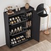 Garvee Shoe Cabinet with 3 Drawers, Wooden Shoe Organizer with Adjustable Shelf, Shoe Storage Cabinet, Hidden Shoe Cabinet for Hallway Living Room - 3 of 4
