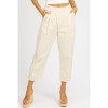 Women's WOVEN ASYMMETRICAL BUTTON PANTS - MABLE - 2 of 4