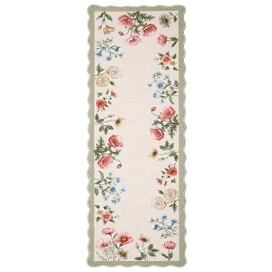 Washable Modern Floral Print Living Room Bedroom Rugs, Indoor Farmhouse Large Throw Carpet for Dining Room Office, Non Slip Floor Cover for Home - 1 of 4