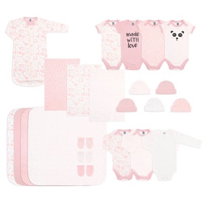 The Peanutshell Newborn Gift Set - Pink - 23pc
