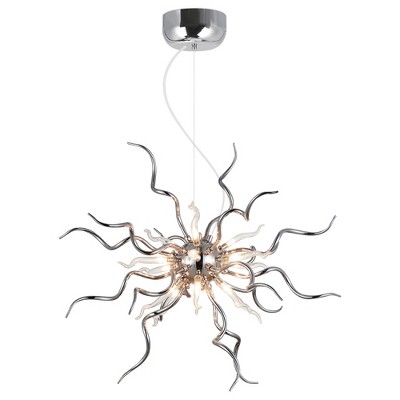 CWI Lighting Twist 15 Light Chandelier With Chrome Finish