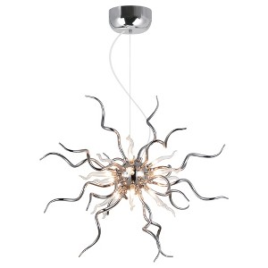 CWI Lighting Twist 15 Light Chandelier With Chrome Finish - 1 of 4