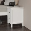 Vynxaria White Solid Wood Night Stand Versatile Bedside Table with Drawers End Table Desk for Bedroom Living Room - 3 of 4