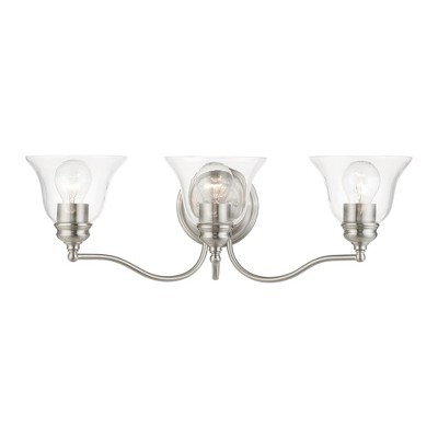 Livex Lighting Moreland 3 - Light Vanity in  Brushed Nickel
