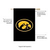 Evergreen NCAA University of Iowa Applique House Flag 28 x 44 Inches Outdoor Decor for Homes and Gardens - 3 of 4