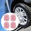 Unique Bargains Valve Stem Caps Handmade Faux Crystal Rhinestone Universal Auto Car Tire Valve Caps Chrome Dustproof Bling 4 Pcs - 2 of 4