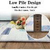 Modern Washable Geometric Area Rug, Ultra-Thin Low-Pile Non-Slip Accent Carpet, Soft and Stain Resistant for Living Room, Bedroom, Dining - 4 of 4