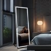 FURNIinspire Full Length Mirrors Rectangular Full Body Mirror Freestanding Leaning Large Mirror with Stand for Bedroom, Silver, 20"*63" - 2 of 4