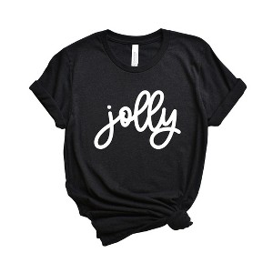 Simply Sage Market Women's Jolly Bold Cursive Short Sleeve Graphic Tee - 1 of 4