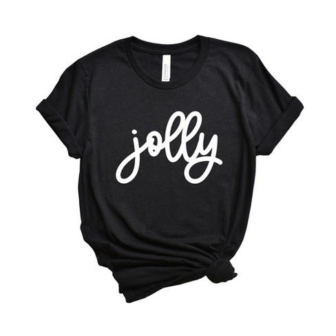 Simply Sage Market Women's Jolly Bold Cursive Short Sleeve Graphic Tee - image 1 of 4