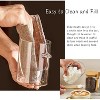 2 Pack 15oz Glass Sugar Container with Spoon and Bamboo Lid, Storage Jar for Coffee Beans, Spice, Tea, Flour - 4 of 4