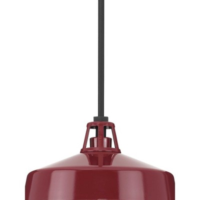 Cedar Springs Red and White Glass Outdoor Hanging Light