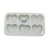 Unique Bargains Candy Moulds 6-Cavity Heart Shape Variations Candy Mould Hand Wash 6.93"x4.06"x0.98" 1 Pc - 3 of 4