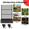 GustoWave Privacy Screen with Planter Box, 72" H x 47" W Outdoor Privacy Screens and 3-Panels, Garden Decorative Planter Box with Trellis - 3 of 4