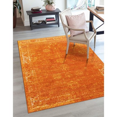 Casino Sofia Vintage Orange Rectangular Area Rug