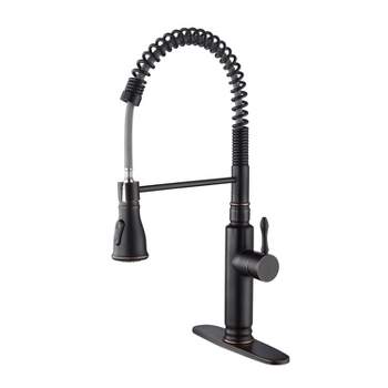Organnice Spring Pull Down Single Handle Kitchen Fauce