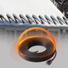 VEVOR Self-Regulating Pipe Heating Cable, 24FT 5W/FT Heat Tape for Pipes, Roof Snow Melting De-icing, Gutter and Pipe Freeze Protection, Black - 2 of 4