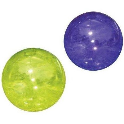 Swimline 20” Inflatable 6-Panel Transparent Swimming Beach Ball Swimming Pool Toy - Purple