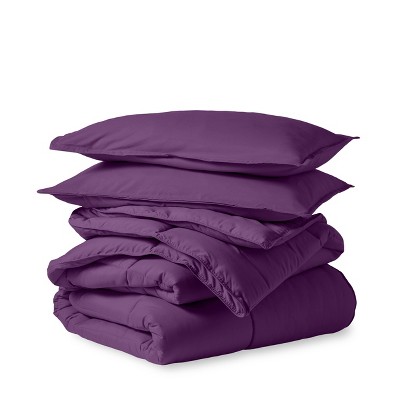 Plum Queen Ultra-Soft Microfiber Comforter Set - 3 Pieces