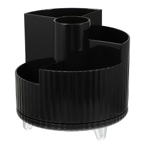 Unique Bargains Home Office Bathroom Rotating 360-Degree Rotatable Makeup Organizer 1 Pc - 1 of 4