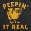 Womens Peepin It Real Funny T Shirt Sarcasic Graphic Tee For Ladies - Crazy Dog Women's T Shirt - 2 of 4