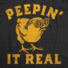 Womens Peepin It Real Funny T Shirt Sarcasic Graphic Tee For Ladies - Crazy Dog Women's T Shirt - image 2 of 4