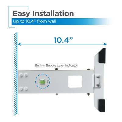 Heavy Duty Adjustable White Steel Air Conditioner Mounting Bracket