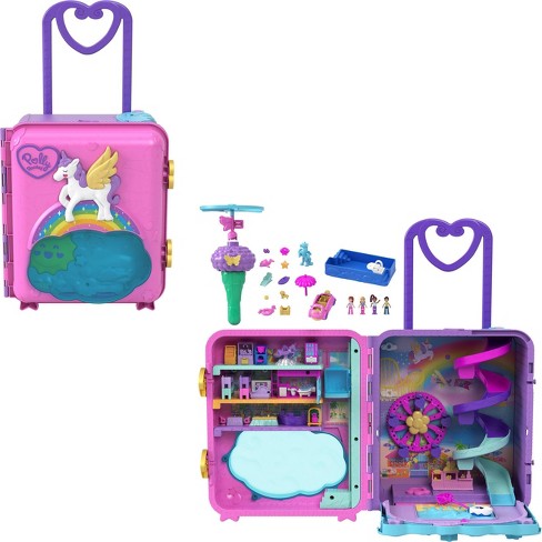 Polly Pocket Pollyville Aquarium Starring Shani Playset with 2 Dolls