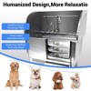 Dog Bath Tub, Dog Washing Station Stainless Steel - Leak-Proof Grooming Tub with Folding Ramp Non-Slip Grate Faucet Sprayer Drain Kit - 3 of 4