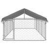 vidaXL Outdoor Dog Kennel with Roof 236.2"x78.7"x59.1" - 3 of 4