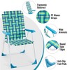 Yaheetech Set of 2 Patio Webbed Folding Chairs for patios, gardens, or spontaneous gatherings - 4 of 4