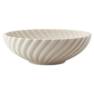 Itopfox 10 inch Ceramic Decorative Bowl Large Off White Fruit Bowl for Kitchen Counter Entryway Table Centerpiece Modern Home Decor Accent 1 Piece - 1 of 4