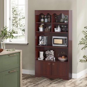 5-Tier Bookcase and Bookshelf, Large 63 Inch Tall Floor Standing Book Shelf for Home Office, Toy Display Storage Shelves - 1 of 4