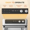 Ca'Lefort Air Fryer Toaster Oven, 21 Qt 8-In-1 Convection Oven Countertop, Broil, Toast, Stainless Steel Finish - 4 of 4