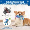 ZippyPawsToys Puppy Teething Interactive Chewing Plush Toy to Keep Them Busy, Best Birthday, Christmas, Halloween, Easter Gift, Elephant - 3 of 4