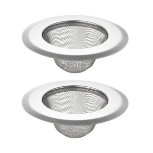 Unique Bargains Stainless Steel Mesh Durable Rust-Proof Kitchen Sink Strainer 2 Pcs - 1 of 3