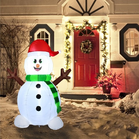 Joiedomi 5 Ft Christmas Snowman Inflatable : Target