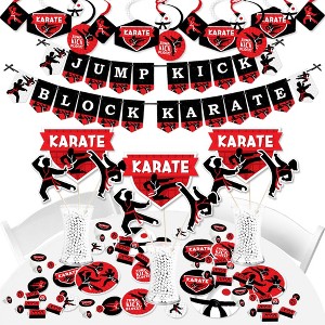 Big Dot of Happiness Karate Master - Martial Arts Birthday Party Supplies - Banner Decoration Kit - Fundle Bundle - 1 of 4