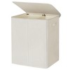 WOWLIVE 154-Liter Fabric 2-Section Collapsible Double Laundry Basket Storage Hamper with Lid and Removable Bags for Bedroom, Dorm, and Bathroom - 2 of 4