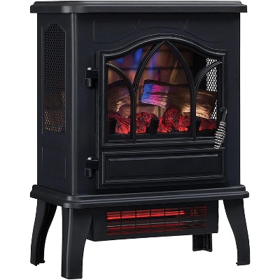 Duraflame 3D Black Infrared Electric Fireplace Stove - DFI-470-04.