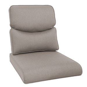 Buenhomino Deep Seat Outdoor Cushion Set 25"x22",Bench Outdoor Chair Cushion, Outdoor High Back Chair Cushion Seat Pad for Patio Furniture - 1 of 4