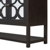 NicBex Sideboard Cabinet with Mirrored Doors Elegant Retro Buffet Cabinet with Bottom Shelf for Kitchen,Living Room,Brown - 4 of 4