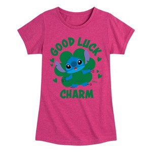 Girls' - Disney - St. Patrick's Day Fitted Short Sleeve Graphic T-Shirt - 1 of 4