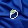 Slickblue 4.5ct CZ Engagement Ring for Women, Classic Style, Rhodium Plated, Trillion Cut, Color Options, Sizes 5-10 - 2 of 4