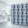 LunaLulinlk Geometric Shower Curtain with Hooks - 2 of 4