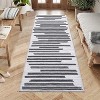 Washable Geometric Area Rug - Non-Slip Modern Abstract Carpet for Living Room, Bedroom, Dining - Farmhouse Style - 2 of 4