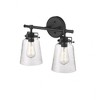 Millennium Lighting Amberose 2 - Light Vanity in  Matte Black - 2 of 3